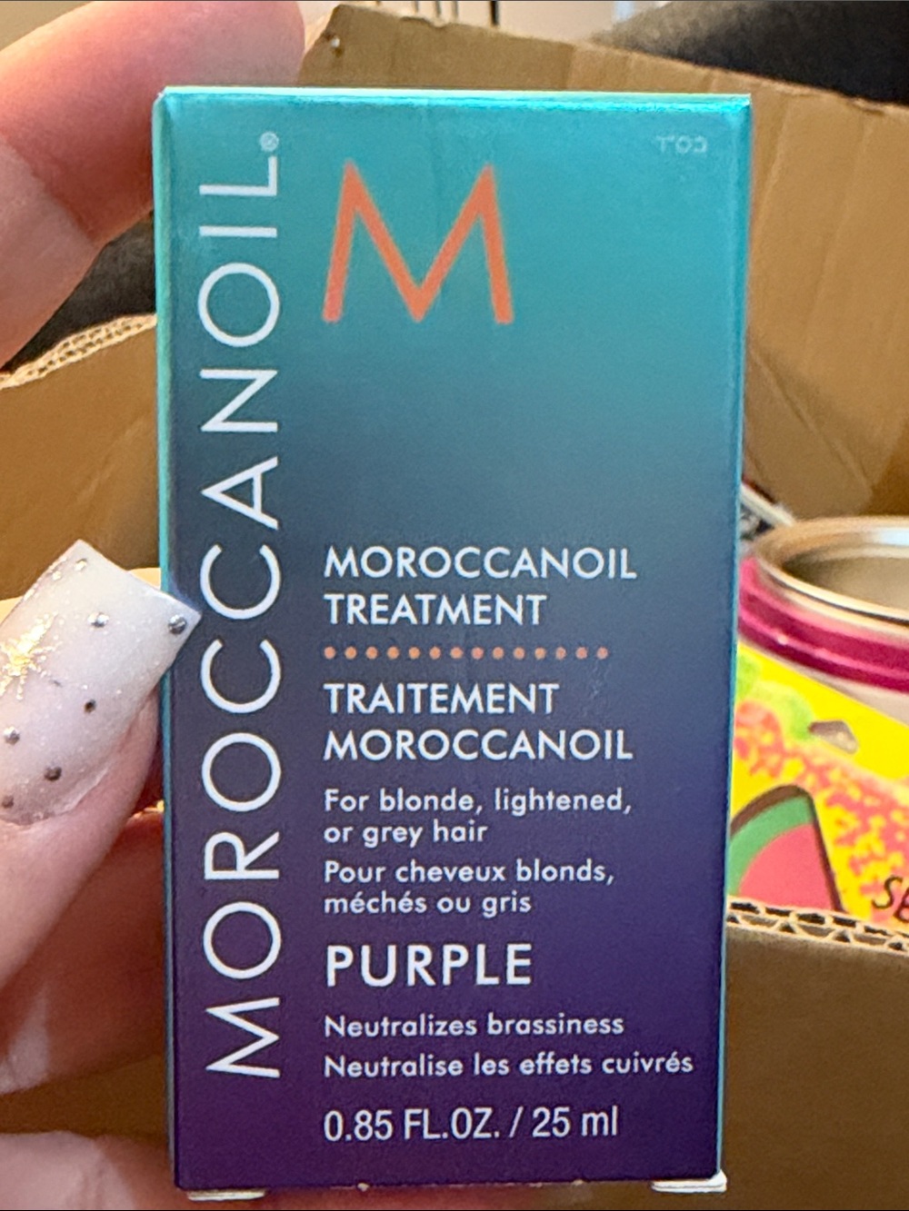 Moroccanoil Purple 0.85oz-Never Used-Seal Never Broken